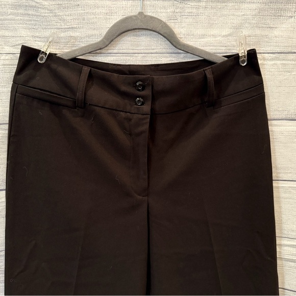 DRESS BARN Black Dress Pants with Flat-Front Design and Straight Leg/size 10 - Picture 3 of 8